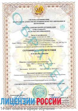 Образец сертификата соответствия Терней Сертификат OHSAS 18001
